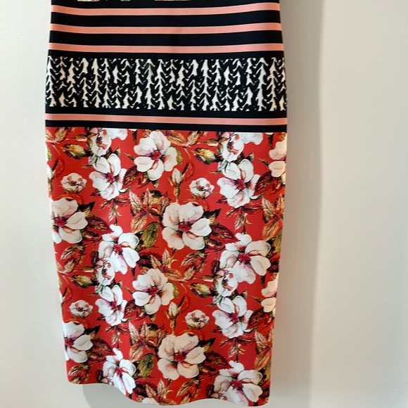 Clover Canyon Sunrise Neoprene Scuba Midi Dress in Multi - Picture 7 of 10